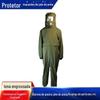 Roupas abrasivas de lona Roupas de pulverização de tinta Roupas de jateamento de proteção Boné de jateamento de uma peça Roupas de jateamento de proteção do trabalho Roupas de proteção do trabalho