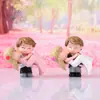Abrazo de Princesa Pareja Muñeca DIY Regalo Adornos para Pastel Decoración Creativa para Habitación Accesorios para Posar Adornos Venta al por Mayor