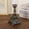 Nuevo Portavelas Moderno de una Sola Cabeza, Soporte de Velas de Hierro Forjado, Pieza Decorativa para Habitación Modelo, Decoración de Lujo Ligero para Sala de Estar, Venta al por Mayor de Portavelas