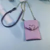 2022 nova fivela de amor carteira transversal bolsa para celular porta-cartão de ônibus Bolsa para celular de rede social INS