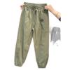 Fabricante Directo Pantalones Casuales de Moda Finos Adelgazantes Verano Nuevos Versátiles Holgados Elegantes Tallas Grandes Largos Pantalones Casuales