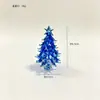 Árvore de Natal sólida de vidro Zibo transfronteiriça decoração de mesa de escritório pequeno ornamento janela presente arranjo de Natal