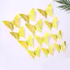Adhesivos de Pared de Mariposas Huecas Adhesivos de Pared de Mariposas Tridimensionales Decoración de Fondo Adhesivos de Mariposas Coloridas Decoración de Pared Adhesivos de Pared de Fondo