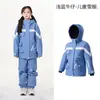 Nuevo Traje de Esquí Superior para Niños Impermeable Holgado Pantalones de Esquí Individuales y Dobles Equipo para Niños y Niñas Traje de Nieve Superior