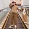 Conjunto de Ropa para Niñas 2026 Primavera y Otoño Nuevo Elegante y Moderno Conjunto de Dos Piezas con Top a Cuadros para Niños Mayores