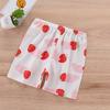 Pantalones cortos de verano para niños, estilo coreano, de algodón, para niños y niñas, informales, de una sola pieza, con entrepierna abierta.
