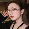 Gafas de Sol Cuadradas Sin Marco Estilo Milenio Sexy Populares Retro Bordes Cortados para Hombres y Mujeres Modernas Metálicas Punk con Recortes