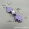 Botones Decorativos Tradicionales Chinos para Ropa Infantil, Botones de Disco Hanfu, Botones de Tela de Perla Mejorados para Cheongsam de Hoja Única de Rueda Única
