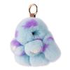 Colgante de piel de conejo Rex coreano, bonito colgante de muñeca, bolso de conejo, llavero de coche