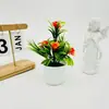 Plantas en Maceta Simuladas 5 Plantas de Loto Pequeñas Adornos de Escritorio Bonsái Decoración de Interiores Paisaje del Hogar Flores Simuladas Venta al por Mayor