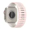 Correa de Silicona Magnética Bicolor Rayada Compatible con Apple Watch Series 10 11 S12 iWatch Ultra Correa de Muñeca
