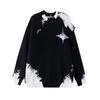 Design Star suéter rasgado nicho americano borda áspera estilo quebrado casal moda marca suéter top