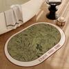 Alfombrilla de Piso para Baño Puerta de Inodoro Forma Especial Absorbente Antideslizante Barro de Diatomeas Inodoro Baño Bañera Hogar Felpudo