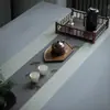 Tecido Impermeável para Tapete de Chá de Fibra, Caminho de Mesa de Chá, Bandeira de Chá Zen Japonesa, Toalha de Mesa de Chá, Cerimônia do Chá Simples Moderna Atacado