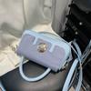 Personalidad Estilo Francés Trendy Simple y Elegante Bolso de Hombro para Mujer 2025 Primavera Nuevo Versión Coreana Casual Crossbody Bolso Cuadrado Pequeño