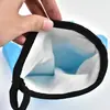 Nueve likes guantes de algodón grueso de doble capa de silicona de cinco dedos aislamiento térmico para el hogar horneado guantes para horno microondas
