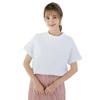 Foto Real de Exportação Nova Camiseta de Verão Manga Raglan Gola Média Algodão Puro para Mulheres Solta Cor Pura Manga Curta Peça Única Drop Shipping