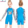 Traje de Baño Nuevo de Verano para Niños Traje de Neopreno Dividido para Mujer Protección Solar Traje de Pantalón Corto de Manga Larga Traje de Baño de Secado Rápido para Playa para Niños