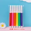 Jardín de Infancia Infantil Colorear Pintura Mini Bolígrafo Acuarelable Lavable Arte Colorido DIY Actividad de Pincel Pequeño Regalo