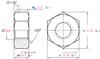 Suministros del Fabricante Tuercas Hexagonales de Acero Inoxidable 304 Din934 Tapas de Tornillo M1.6-M64 Rosca Antiaflojante
