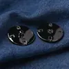 Botones de Presión Redondos Metálicos de Alta Gama para Abrigos de Cachemira, Botones de Presión Invisibles, Broches de Dos Piezas Cosidos a Mano, Venta al por Mayor