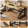Mesa de computador, mesa de estudo de madeira maciça para uso doméstico, mesa de estudo moderna e simples para estudantes, mesa de escritório, mesa gamer para uso doméstico