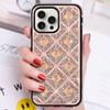 Adecuado para Funda de Teléfono Móvil Apple 16promax Apple 15 Enrejado con Diamantes Incrustados 14promax Tendencia Cubierta Protectora