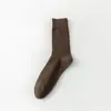Calcetines Fengz para hombre, calcetines gruesos de otoño e invierno hasta la mitad de la pantorrilla, calcetines a rayas versátiles para hombre, calcetines de algodón Fengz, calcetines deportivos de algodón para hombre, algodón