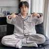 Pijama para niños, ropa de estar cálida de forro polar coral para otoño e invierno, conjunto de franela de corte holgado para niños y niños mayores