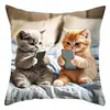 TEMU Fronha de Gato Mais Vendida para Jogar Celular Gato Fofo Quarto Casa Sofá Decoração Capa de Almofada Atacado
