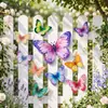 Adesivo de Parede Borboleta Colorida com Relevo 3D Personalizado Decoração de Quarto Fundo para Casamento Festival Aniversário Adesivo de Parede