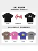 Camiseta de Algodón Puro para Hombre Cuello Redondo Camisa Cultural Uniforme de Clase Logo Bordado Estampado Color Sólido Camiseta Interior 180g Manga Corta Logo Estampado de Moda