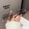 Gafas de Protección para Ojos con Nuevo Estilo de Moda, que Cambian de Color, Anti-Radiación, sin Marco, Anti-Luz Azul para Personas de Mediana Edad y Mayores