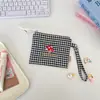 58153 Bolsa de Armazenamento Bordada Fofa Porta-Moedas Portátil para Fone de Ouvido Diversos Organizador Batom Joias Armazenamento de Moedas