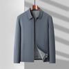 Chaqueta de Hombre Primavera y Otoño Estilo Nuevo Tallas Grandes Ropa Exterior para Hombre con Solapa Casual de Negocios Chaqueta de Hombre para Hombres de Mediana Edad y Mayores