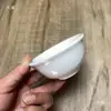 Porcelana reforçada cerâmica branca pura tigela pequena tigela de oferenda 3,8cm 3,6cm louça espessa molho tigela mini restaurante