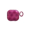 Funda Protectora para Auriculares AirPods 4ª Generación, Rojo Rosa Semitransparente con Lunares Grandes, Adecuada para Auriculares Apple Airpods3 Pro2
