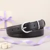 Cinturón de Cuero Vintage para Mujer, Cinturón Casual para Jeans, Accesorio de Moda Simple y Versátil, Estilo Elegante para el Día a Día, En Stock