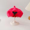 Gorro de Bebé Estilo Primavera y Otoño Lindo Súper Lindo Boina de Niña Bebé Princesa Recién Nacido Niño Pequeño Lana Niños Tejido Moderno
