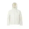 Yidao Vintage 2025 Invierno Nuevo Estilo Americano Moderno Color Sólido Irregular Doble Cremallera con Capucha Algodón Canalé Chaqueta