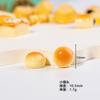 Accesorios de resina, simulación de dibujos animados, tarta de huevo, pan, comida, juego de bricolaje, crema, pegamento, parche para carcasa de teléfono móvil, material para refrigerador
