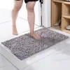 Tapete de Chão de Chenille Entrada de Banheiro Tapete de Porta Absorvente de Água Banheiro Tapete Antiderrapante Entrada de Quarto Pedal de Pé Tapete Atacado