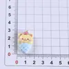 Serie Oso Mantequilla de Dibujos Animados Gel de Crema DIY Funda para Teléfono Móvil Cuerda para Pasador Caja de Papelería Zapatos con Agujeros Flor para Zapatos Refrigerador