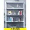 Estantería de Acero Angulado para Almacén Estante de Almacenamiento para el Hogar Estante de Almacenamiento para Balcón Estante de Piso de Múltiples Niveles Estante de Exhibición de Placa de Hierro para Almacén Estante de Hierro