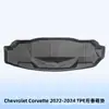 Adecuado para Chevrolet Corvette 2022-2024 Material 3D para Todo Clima Tapete de Piso TPE Tapete de Cajuela
