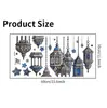 Lustre Castelo da Lua Adesivo Plano de Pendurar Fundo de Casa Decoração de Feriado Adesivo de Parede Decorativo Autoadesivo Atacado