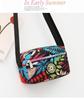Bolsa de pano de flores Nova bolsa crossbody feminina Pano Oxford Bolsa de mãe de meia-idade e idosa Bolsa Bolsa de ombro multicamadas Bolsa de lona