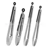 Pinza para alimentos de acero inoxidable pinza para alimentos pinza para pan pastel pinza para barbacoa herramientas de cocina fabricantes al por mayor
