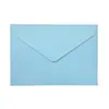 Envelope de Cartão Postal Triangular Estilo Ocidental de Papel Especial Fosco Criativo Colorido Candy com Logotipo em Estampagem Dourada, 120g