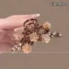 Pinza para el Cabello Floral Dulce y Fresca con un Toque de Lujo, Horquilla Exquisita para Mujer, Pinza de Tiburón Moderna y Versátil, Horquilla para Peinados Recogidos